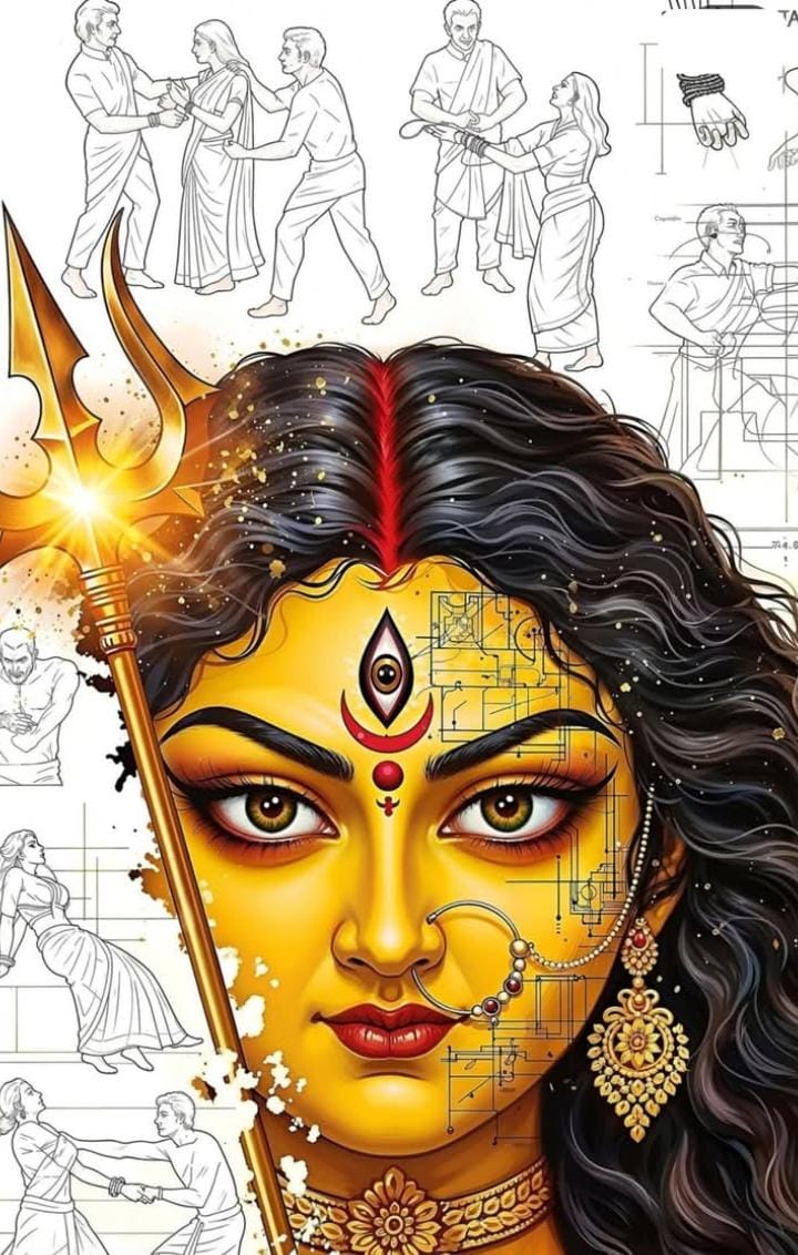 देवियों!! 
▪️ क्या आप वास्तव में शक्ति स्वरूपा हैं?
▪️ क्या वास्तव में आप मां सरस्वती के जैसे शास्त्रों और विद्या से युक्त हैं?
▪️ क्या मां काली की तरह आपके भीतर इतना सामर्थ्य भी है कि आप अकेले कम से कम एक दुराचारी का भी सामना कर सकें?
▪️ क्या आपके भीतर मां वैष्णो देवी के जैसे एक