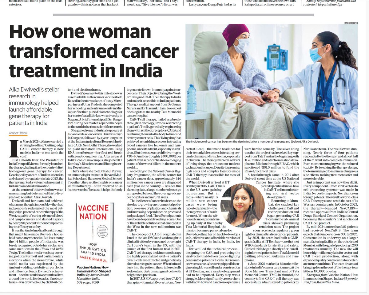 ameershahul's tweet photo. Thanks @livemint and the Mint Lounge editor @shalinimb for picking this important chapter from Vaccine Nation: How Immunization Shaped India. https://t.co/8y7IHKlhCY

@iitbombay @purwarrahul2 @DrGauravNarula @ActImmuno @AlkaDwivedi06 @BsbeIitb @hkJain_kmc @ManjuSengar7 @PeterHotez @BIRAC_2012