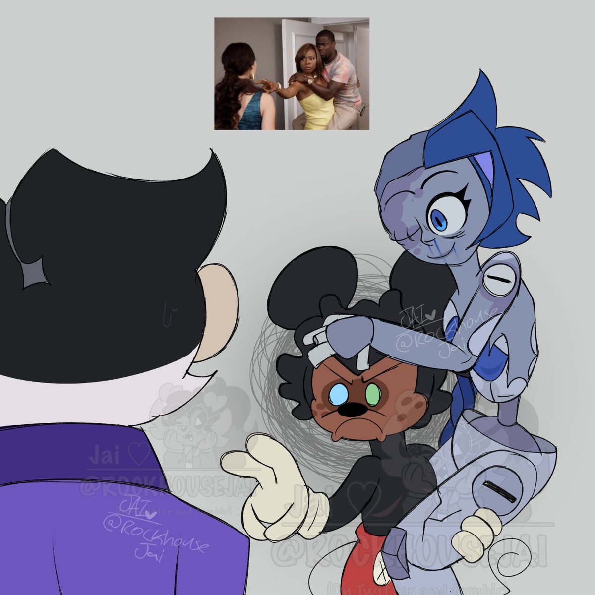 𝕛𝕒𝕚 🍒🎟️ CEO OF TOONS (0/3)🍉 (@rockhousejai) on Twitter photo Protective mouse because yes 
- #MickeyMouse #KnightsOfGuinevere Protective mouse because yes 
- #MickeyMouse #KnightsOfGuinevere