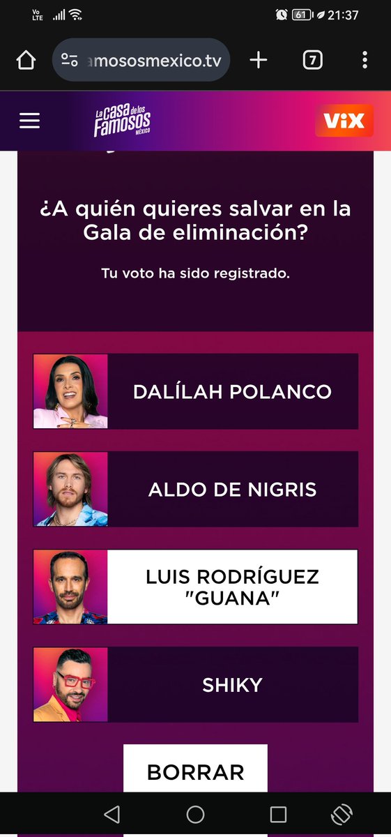 rozziitah's tweet photo. Ya vote por el #Guana 👍🏻 https://t.co/wCpFEGOuM0
