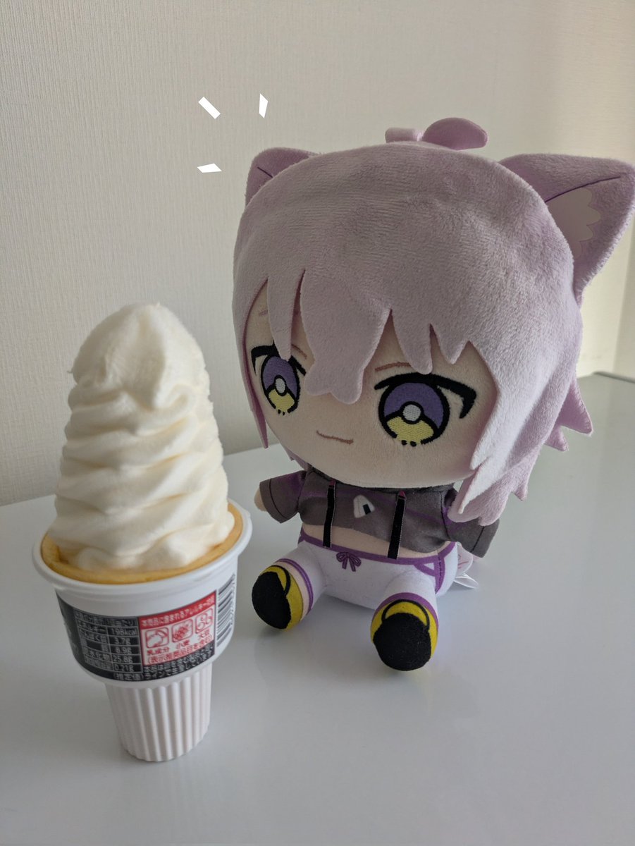 おにゃにゃーさんがあいすくりーむかってくれたんだ！