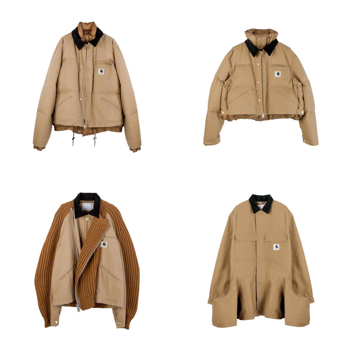 Carhartt sacai コラボ　ブラウン　25AW サカイ カーハート sacai x Carhartt WIP Fall/Winter 2025 | Official Carhartt WIP