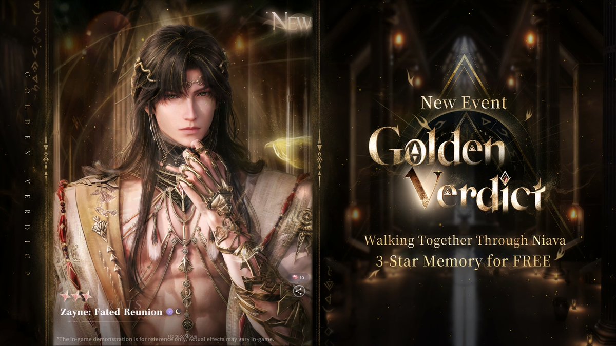 Love and Deepspace | Edge of Continuum

New Event [Golden Verdict]
*Free 3-Star Memory: [Zayne: Fated Reunion]

#LoveandDeepspace #恋と深空 #恋与深空 #러브앤딥스페이스 #Zayne