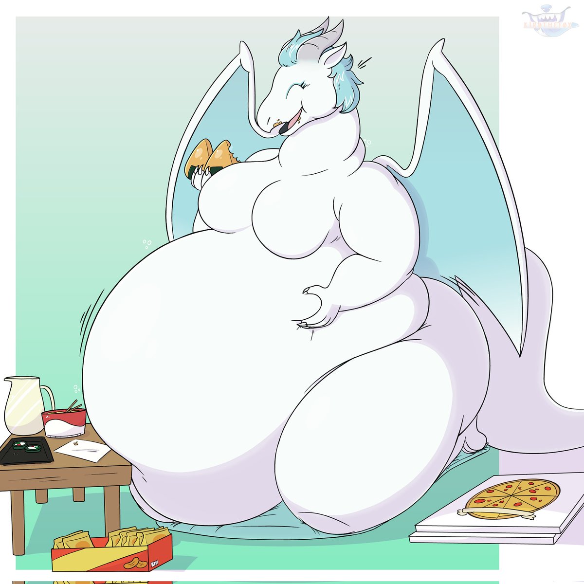 Big and hungry Ilsela for <a href="/FoxGonzl19/">Foxgonzl19</a> ✨️

#ドラゴン養ってください