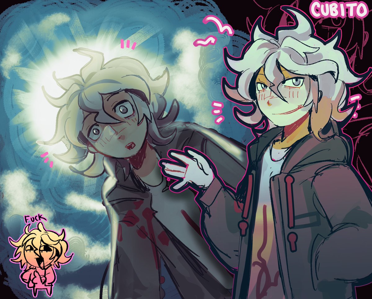 I'm excited to see Nagito kissing Sans in the remake #danganronpa2 #Nagitokomaeda