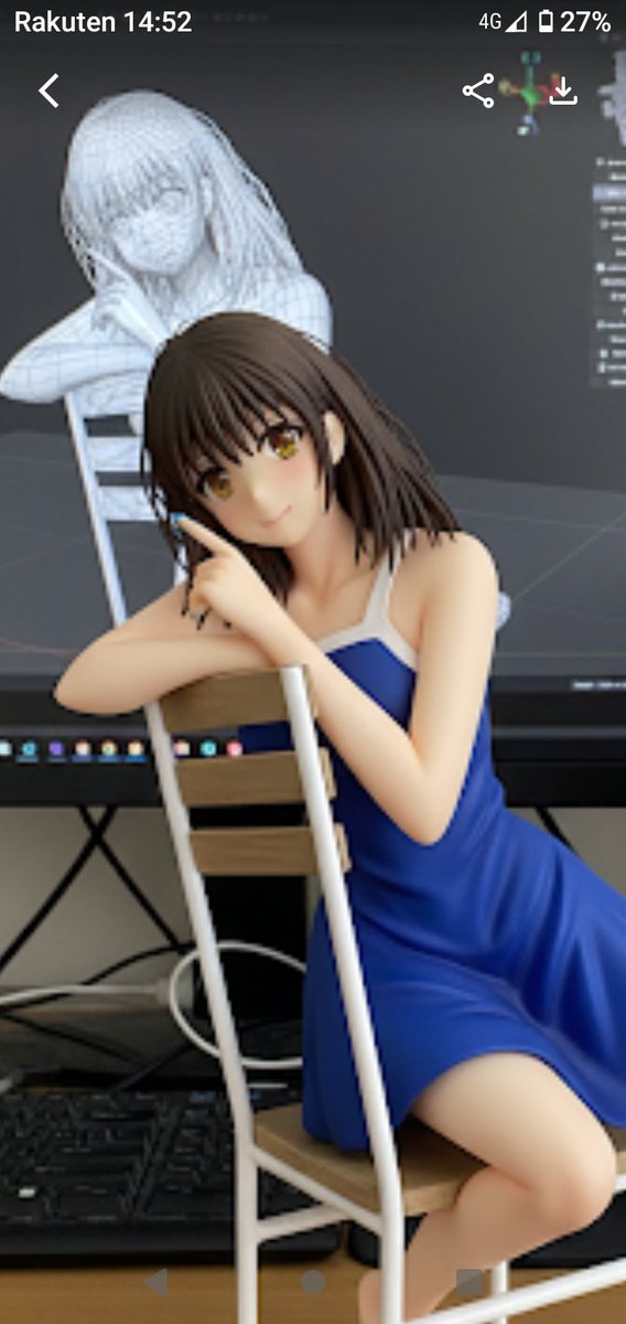 固定オリジナルキャラを
AIフィギュア化してみた😊
イラストより可愛い🤣