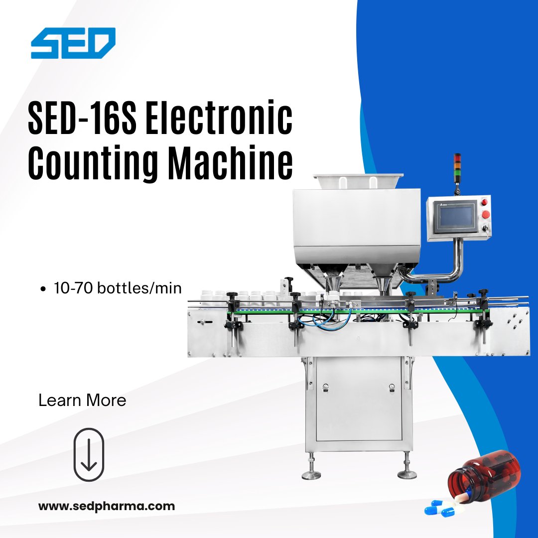 SedPharma's tweet image. 🚀 Boost your pharmaceutical production efficiency with the SED-16S Automatic Electronic Counting Machine.
Accurately counts capsules, tablets, soft gels, chewing gum, and other solid materials

🌐sedpharma.com

#sedpharma #AutomaticCountingMachine #PharmaEquipment