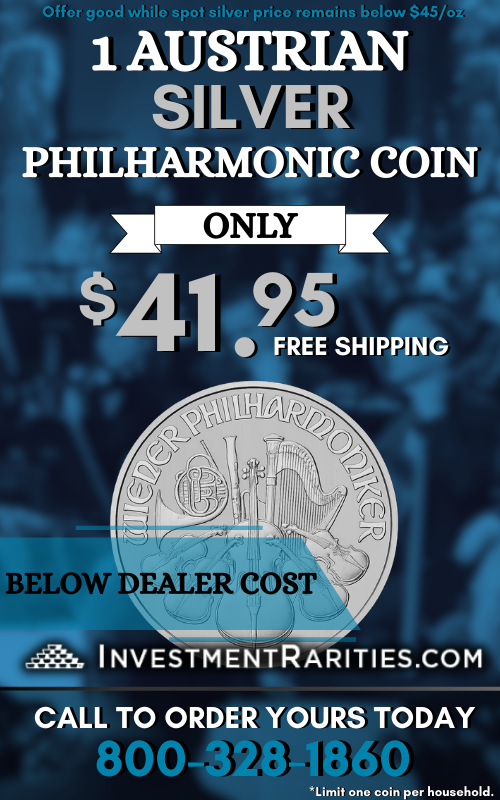 RealSilverWars's tweet photo. Our Sponsor, InvestmentRarities has an incredible deal going! We're researchers, not sales people. Thank goodness this should just sell itself! Give them a call before silver reaches $45/oz. https://t.co/QjiZD6R0kT