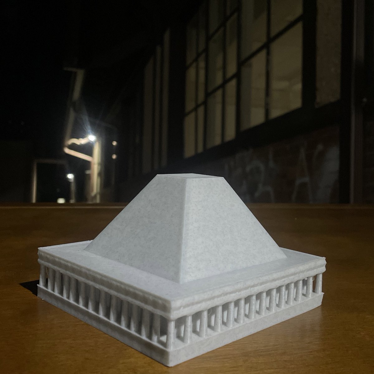 Simbas_sketches's tweet image. A model I built while studying Étienne Boullée’s Temples of Darkness