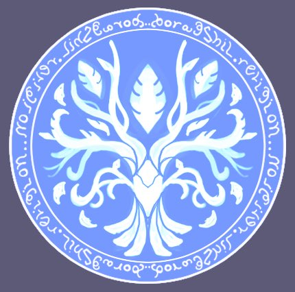 今日は自創作宗教の紋章作ってた。
アイリスの剣とかに使うかも素材。 