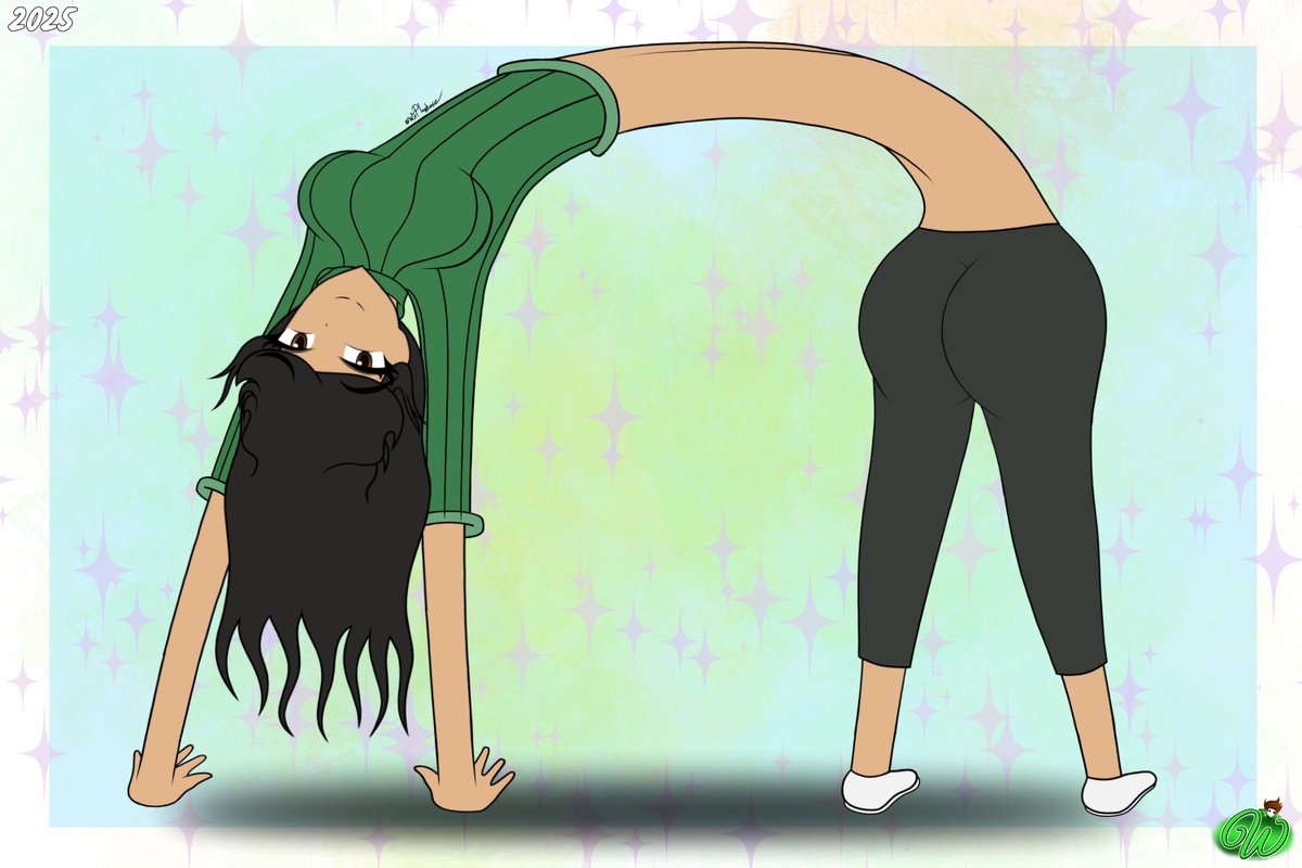 Ws_Playhouse's tweet image. [Drawing]
Lil bridge Stretch.
(Daaaaammmm, look at baby guuurl!)

Awww, Sabrina looks adorable! Her belly looks super hot to poke.😏😋

#WsPlayhouse #SabrinaGeisyuku #ElasticCommunity #StretchyCommunity #Elasticity #StretchyGirl #ElasticGirl