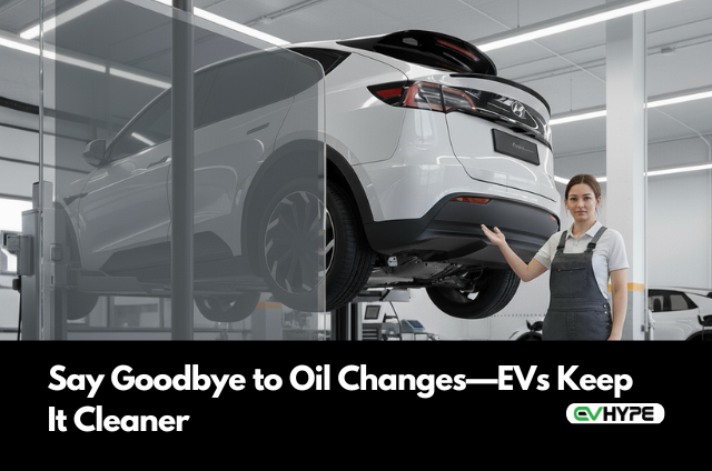 EVhype_'s tweet photo. Oil changes? Not in EV life. Maintenance is cleaner, faster, and smarter. 🛠️⚡ 
Read more: https://t.co/I9ZnHgOYL8
#EVMaintenance #CleanDriving #GoElectric #ElectricVehicle https://t.co/JI5Vpc5BPI