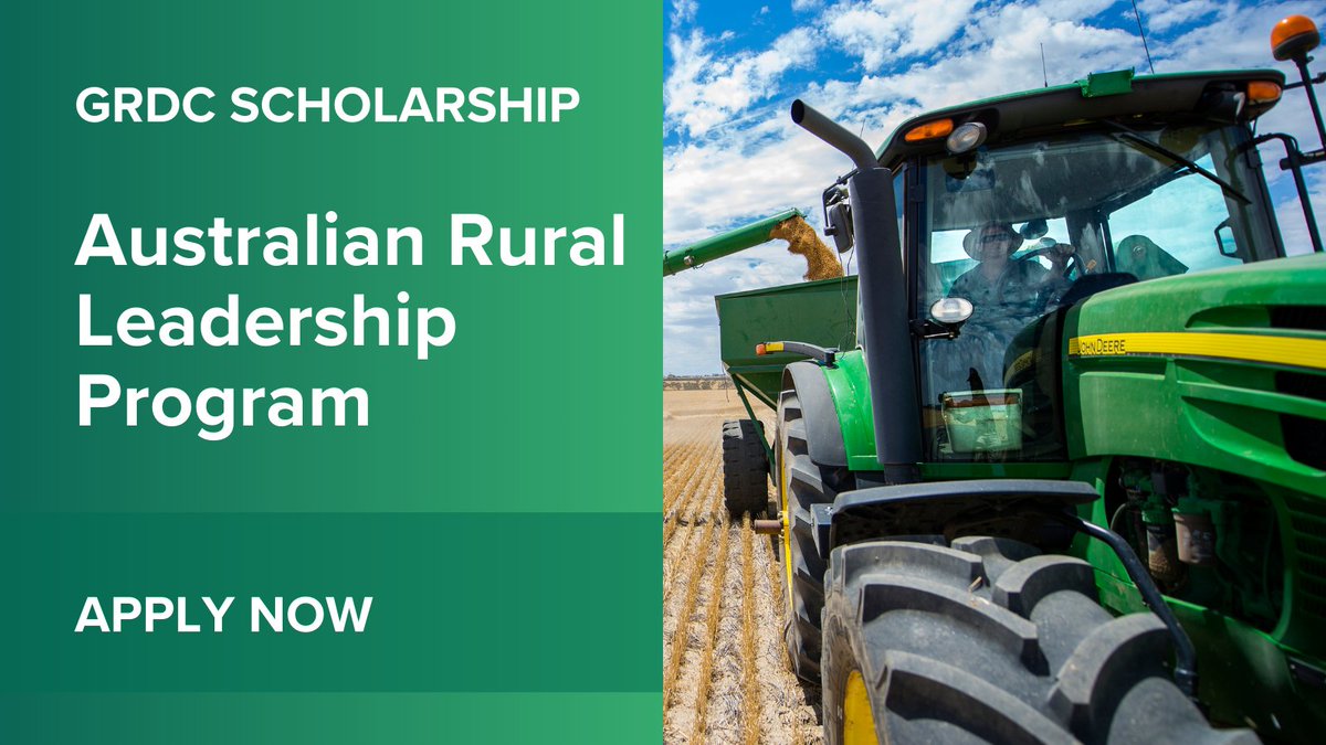 GRDC backs people who care about the grains industry &amp; rural Australia. That’s why we offer scholarships for the <a href="/ARLFNews/">ARLF</a> Australian Rural Leadership Program.

Ready to grow your impact? Find out more &amp; apply: rural-leaders.org.au/australian-rur…
