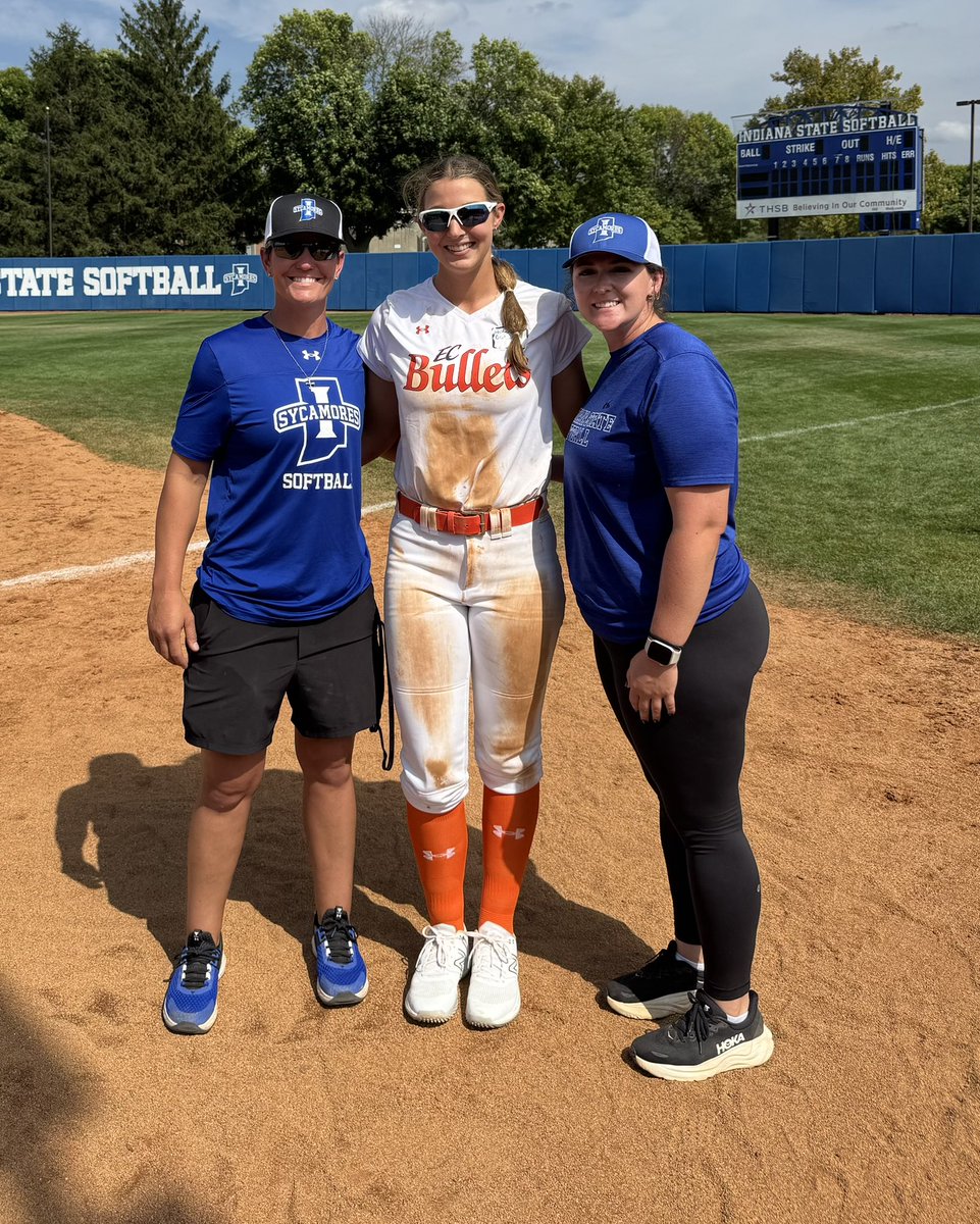 Heading back to Florida, enjoyed my trip to <a href="/IndStSoftball/">Indiana State Softball</a> camp! Thanks <a href="/CoachWThees/">Windy Thees</a> <a href="/nicolee_bechtel/">nic</a> and Coach Herren for a great camp. I enjoyed the drills and the campus tour. 🌳 

<a href="/IMGASoftball/">IMG Academy Softball</a> <a href="/ECB_Premier/">EC Bullets Premier</a> <a href="/SoftballDown/">Down South Softball</a>