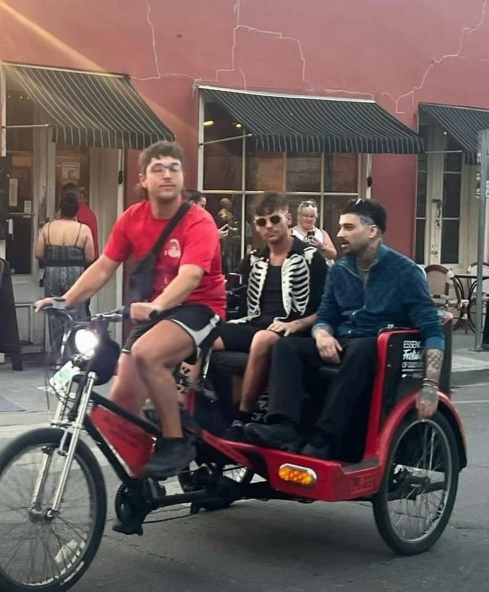 Louis Tomlinson y Zayn Malik paseando recientemente en bicicleta