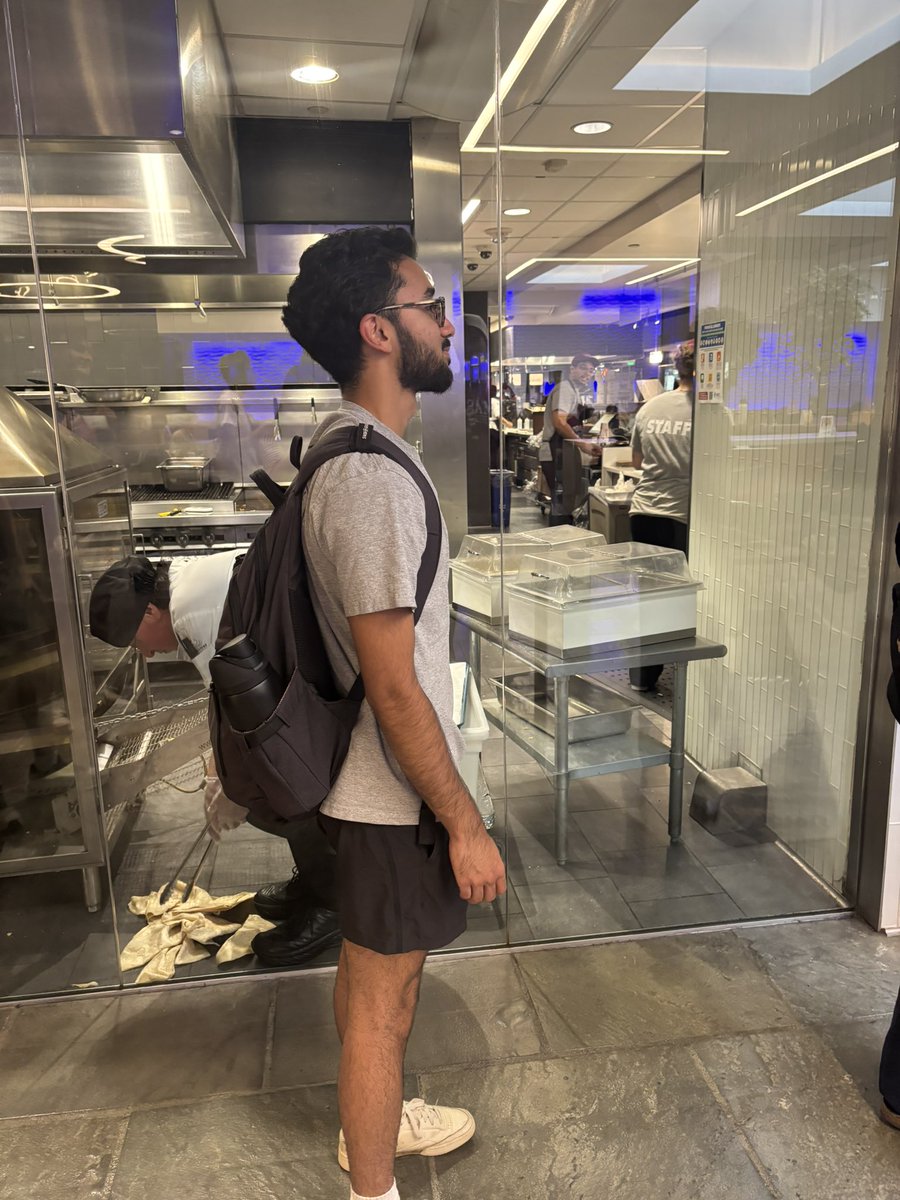JacobRepper1's tweet photo. UMass student Sham Vaid on blue wall:
“It’s just a great environment. It’s my favorite place to unwind after class, eat good food, and chat with friends”
#umassmultimedia https://t.co/Td873MuvDr