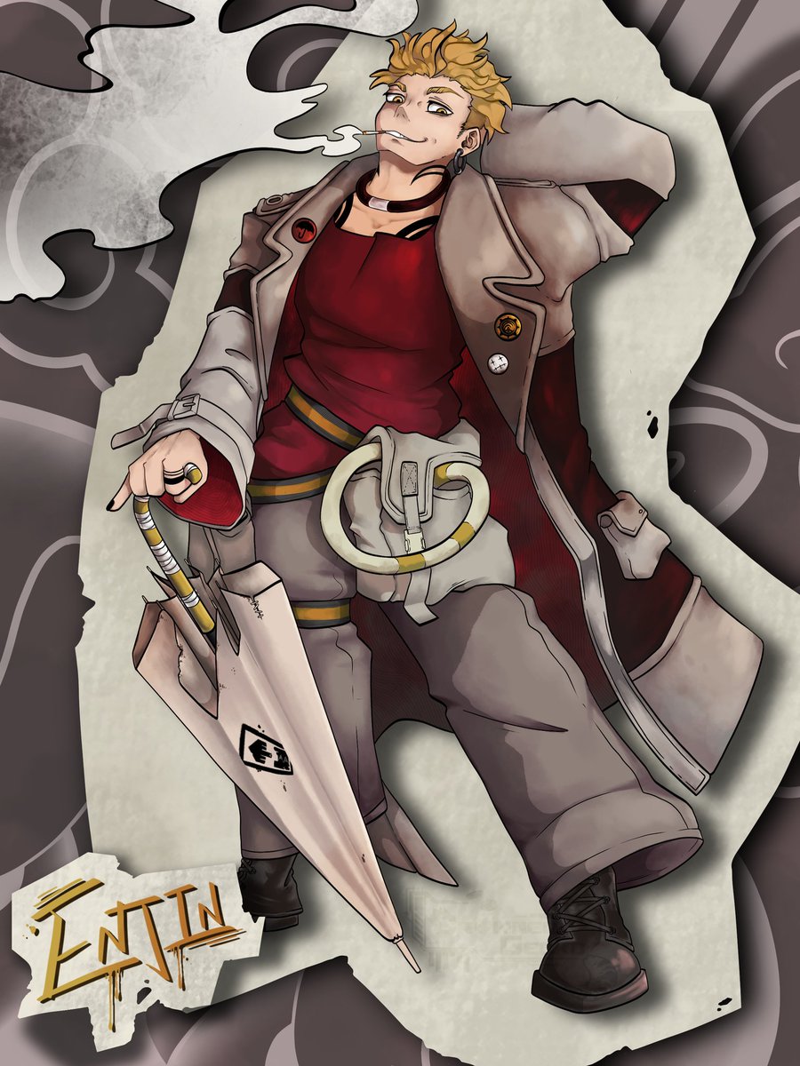 Fanart of Enjin from "GACHIAKUTA" 🌂 - Enjin oh Enjin, why must you be so derpy? XD i'm so happy i finally got to watch this anime with <a href="/Wicchidraws/">Wicchi doodles</a> ITS SO GOODS AND THE INTRO?? such a head bobber!
#gachiakutaart #gachiakutafanart #enjin #ibispaint #fanart