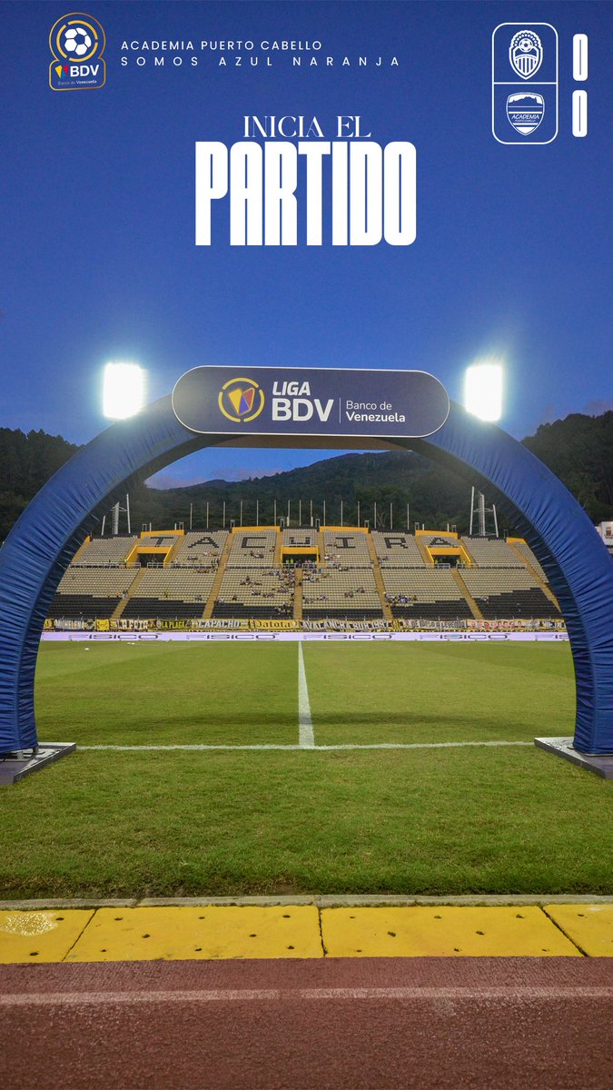 INICIA EL PARTIDO EN PUEBLO NUEVO ⚔️🏟

<a href="/DvoTachira/">Deportivo Táchira FC</a> 0️⃣-0️⃣ 𝑨𝒄𝒂𝒅𝒆𝒎𝒊𝒂 𝑷𝑪

#LigaBancoDeVenezuela