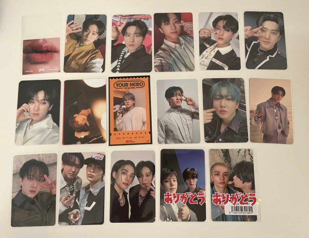 rxh09_'s tweet photo. 【交換】straykids スキズ トレカ ユニット フォーチュンカード 特典

譲)チャンビン リノ ヒョンジン スンミン フィリックス アイエン(画像1,2枚目)

求)ハン リプ欄、その他過去トレカ
▶︎HOP jyp、jyp nemo特典激求

郵送📮
検索からでもお気軽にお声かけください。 https://t.co/Dh3UjcaGTx
