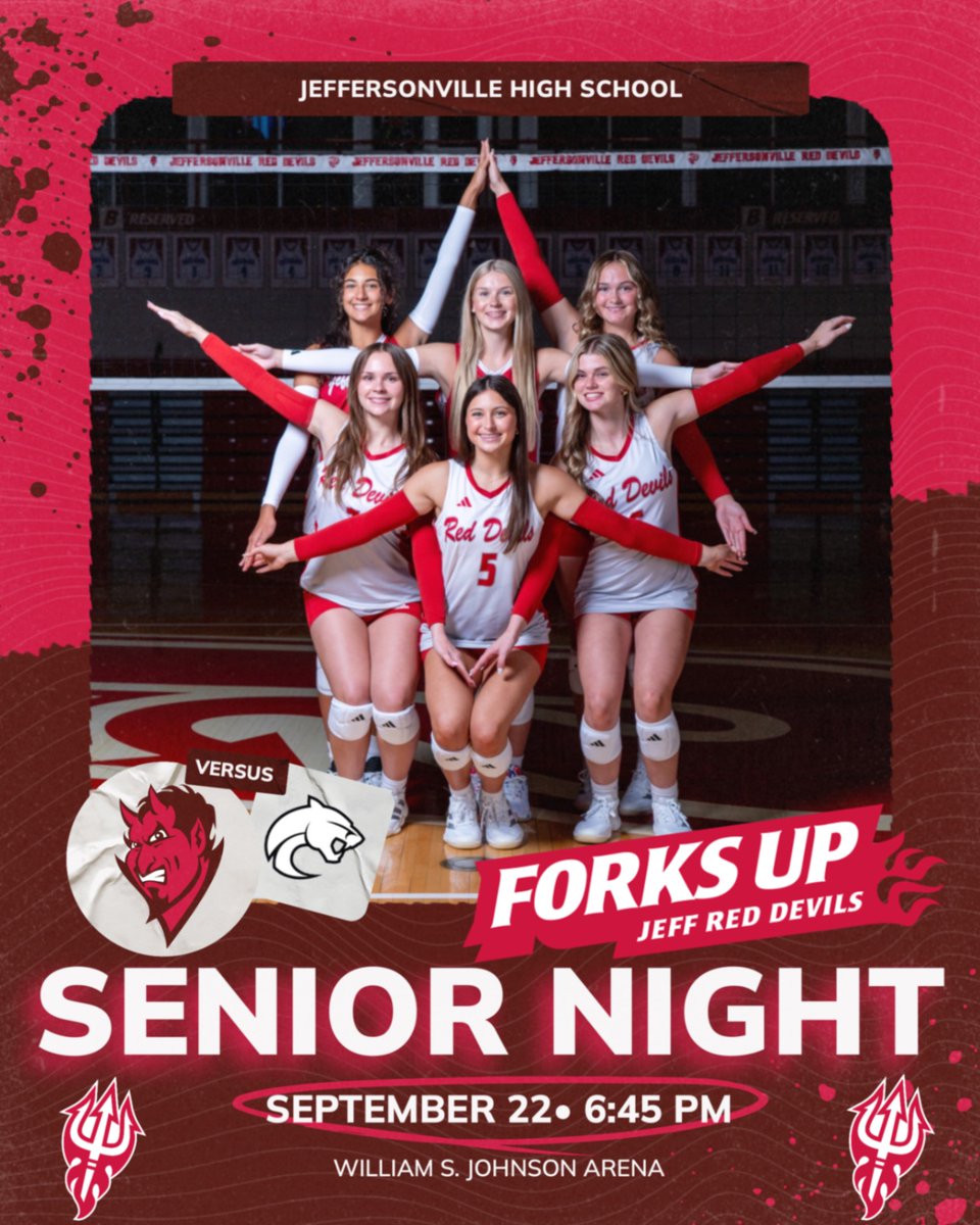 Join us Monday Night (9/22) as we recognize our six seniors: Lola, Jenna, Aleah, Rylee, Riley, and Addison.

Senior Night will take place following the JV match (6 PM  first serve) and before the varsity warm-up period.

See you there!!
