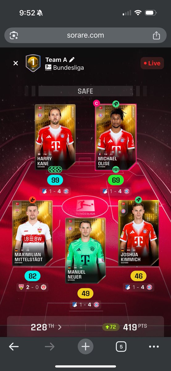 Adogs09's tweet image. So flat. Perma captain Kane from now on.

What are the chances of a late score update?