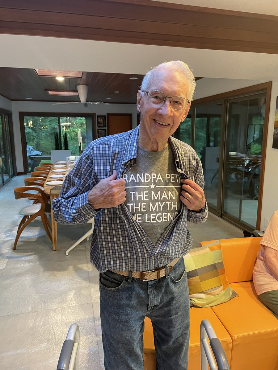 94. Blessed to celebrate so many alongside you Grandpa. Thankful for each one I still get. You have lived thru so many changes &amp; challenges. And supported &amp; loved us all no matter what. The Man. The Myth. The Legend. Love you 🥰