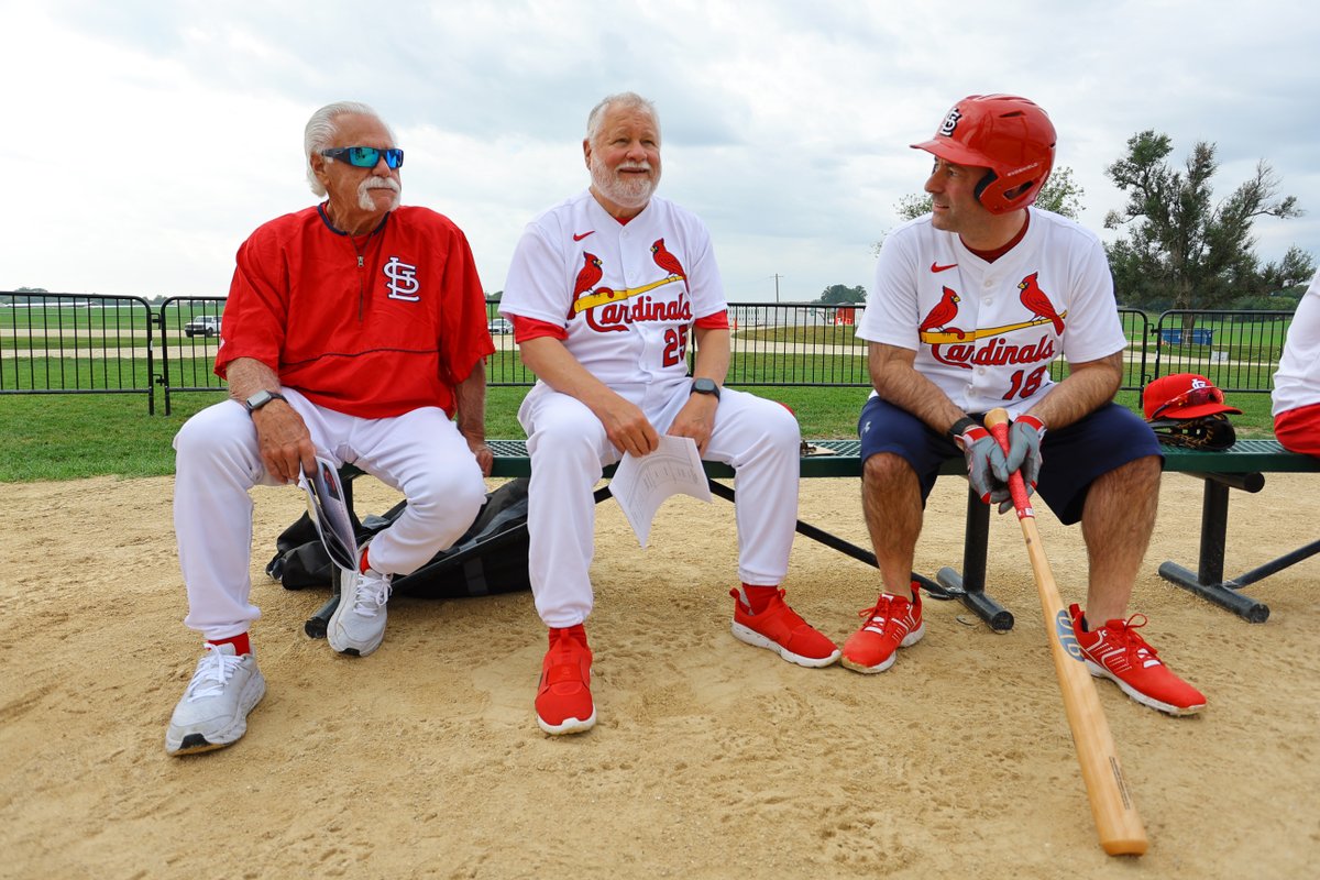 Lots of smiles at Day 1 of Cardinals Fantasy Camp at Field of Dreams!