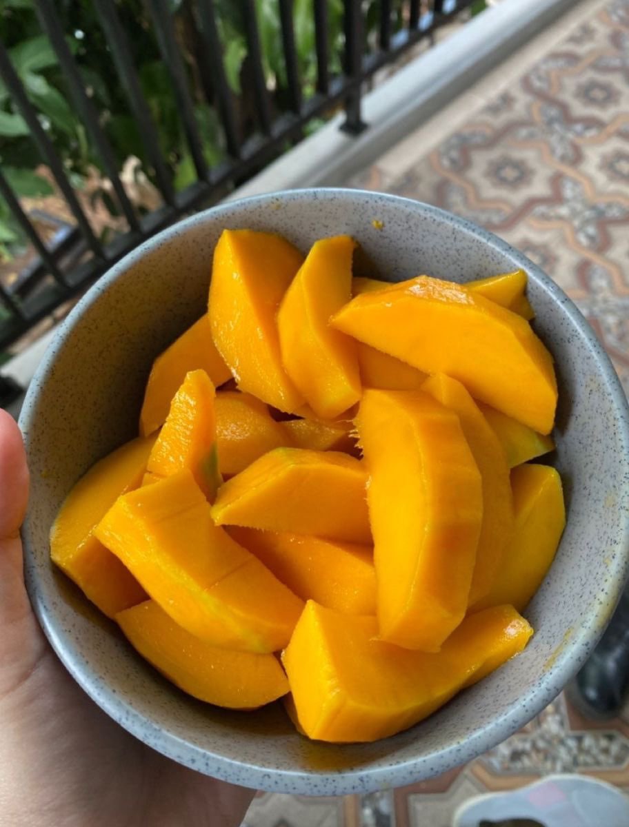 "Serving sunshine in a bowl ☀️🥭 #MangoMagic"