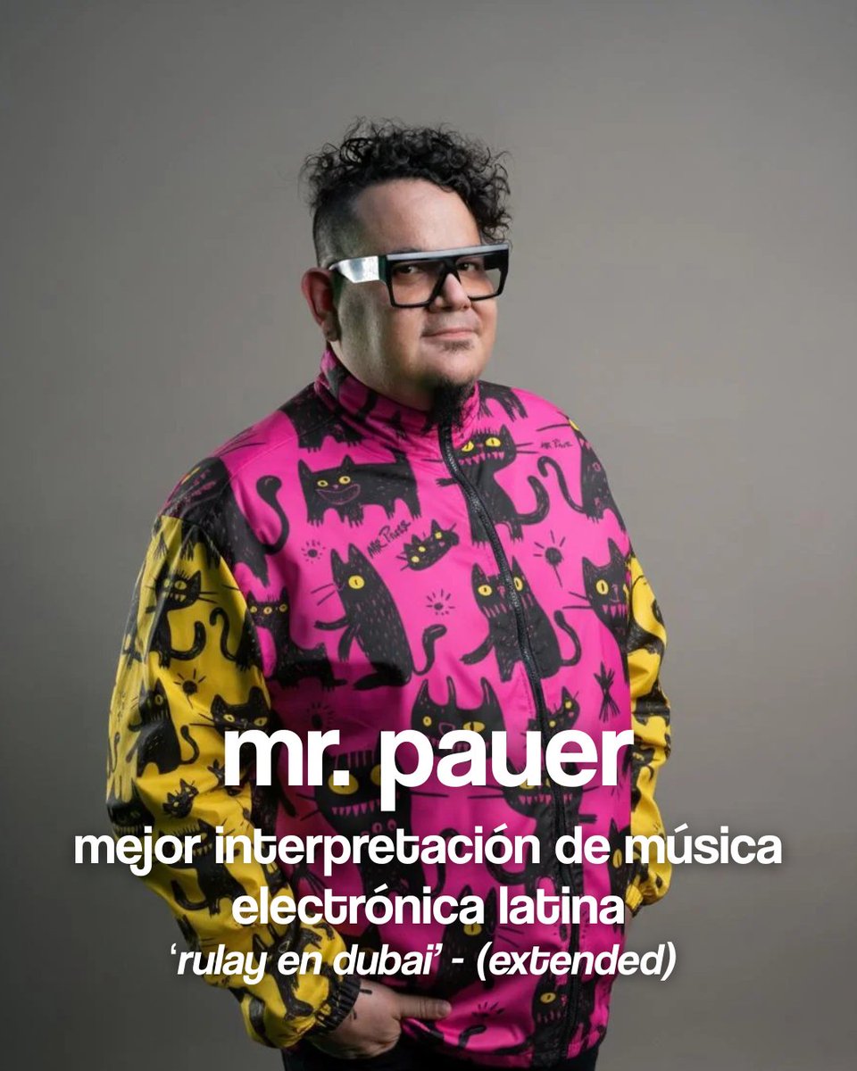 wairagang's tweet image. el dj y productor mr. pauer está nominado a 'mejor interpretación de música electrónica latina' junto a villa electronika.