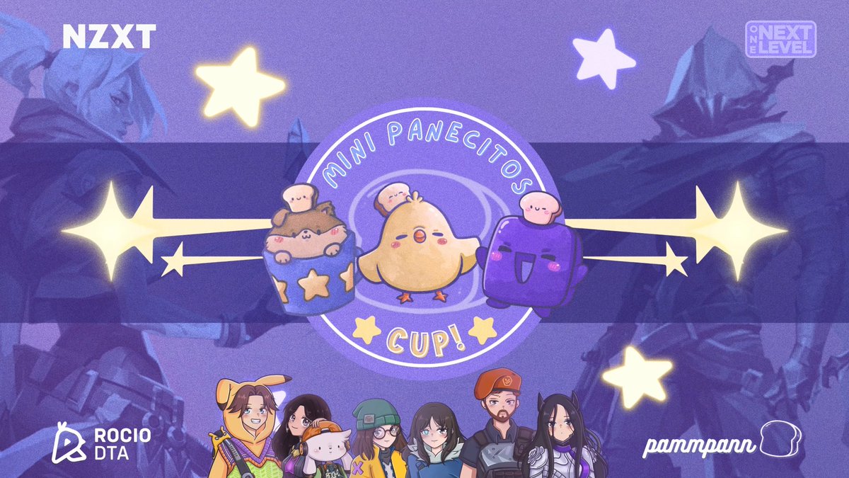 Iniciamos con la Mini Panecitos Cup x <a href="/rociodta/">rocio🧸</a> x <a href="/NZXT/">NZXT</a> 🍞🐥💜
•
Vengan a apoyar a su pan favorito y a ganar regalitos de NZXT! ^^

✨twitch.tv/rociodta 
✨twitch.tv/pammpann