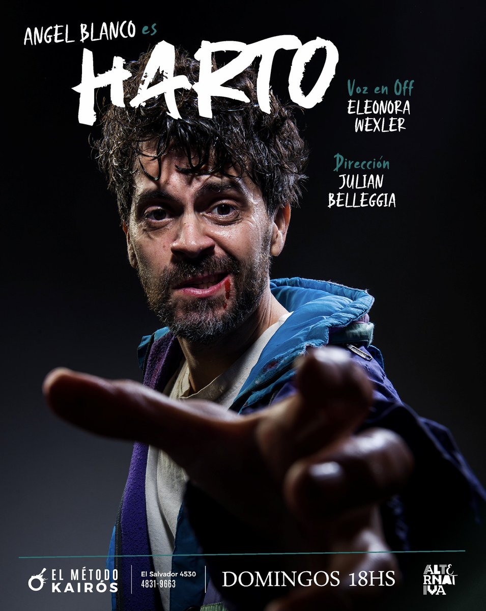 ¿Que? Ya salió la #PREVENTA de #HARTO con un equipazo. 
Estrenamos en octubre en <a href="/ElMetodoKairos/">El Método Kairós</a> 
🎟️ Entradas con % disponible acá goo.su/9fqHSRk