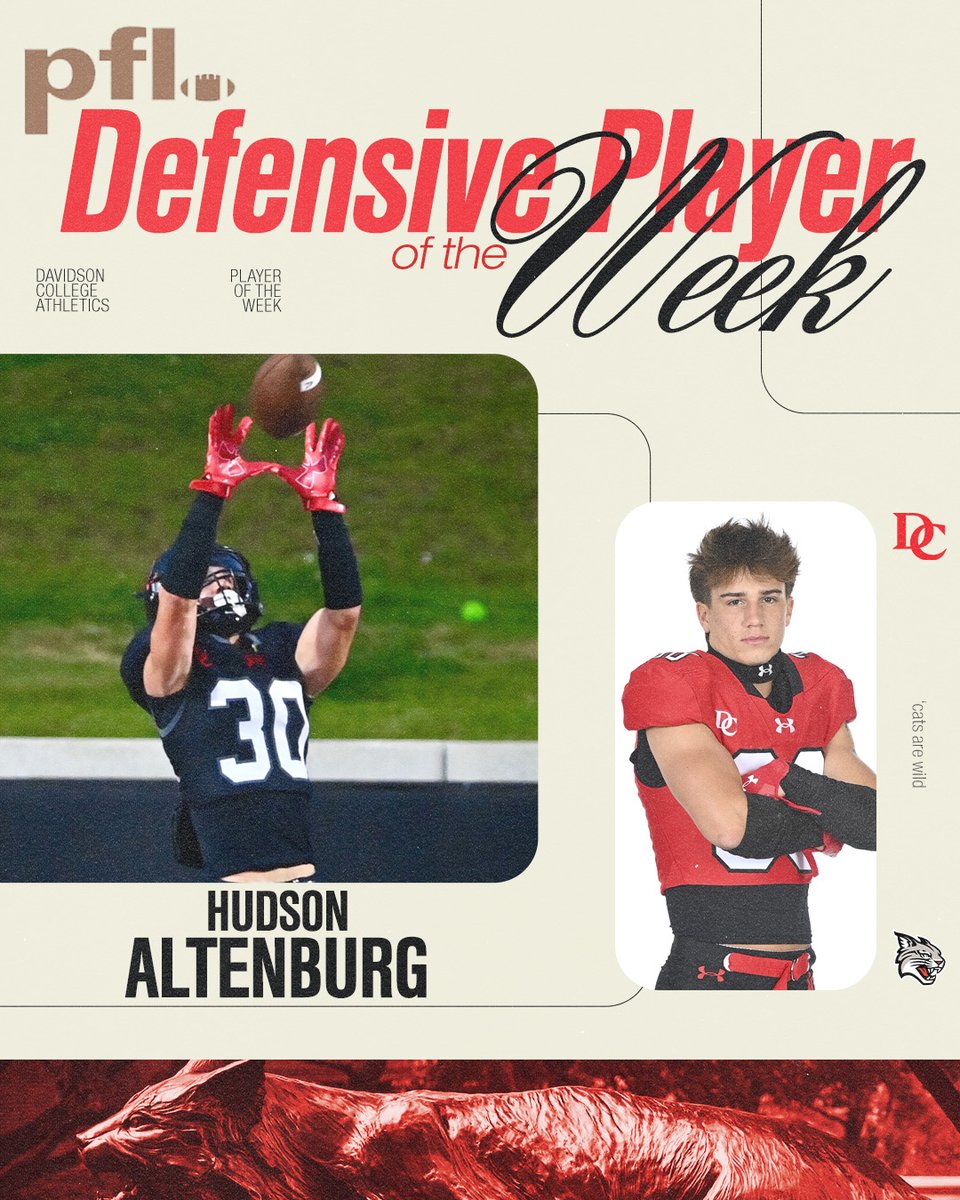 DavidsonFB's tweet image. First Career Start + 2 Picks = DPOTW