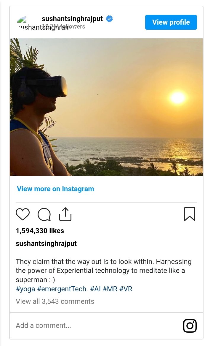 alienjaadoo's tweet image. #experientialtechnology #emergentTech

#JusticeForSushantSinghRajput
Vultures Stop Feeding OnSSR 
Amazing Facts Of Sushant
Impose IPC 302 InSSRCase
63Months Of Injustice InSSRCase
instagram.com/p/B_hpT5CDIU9/