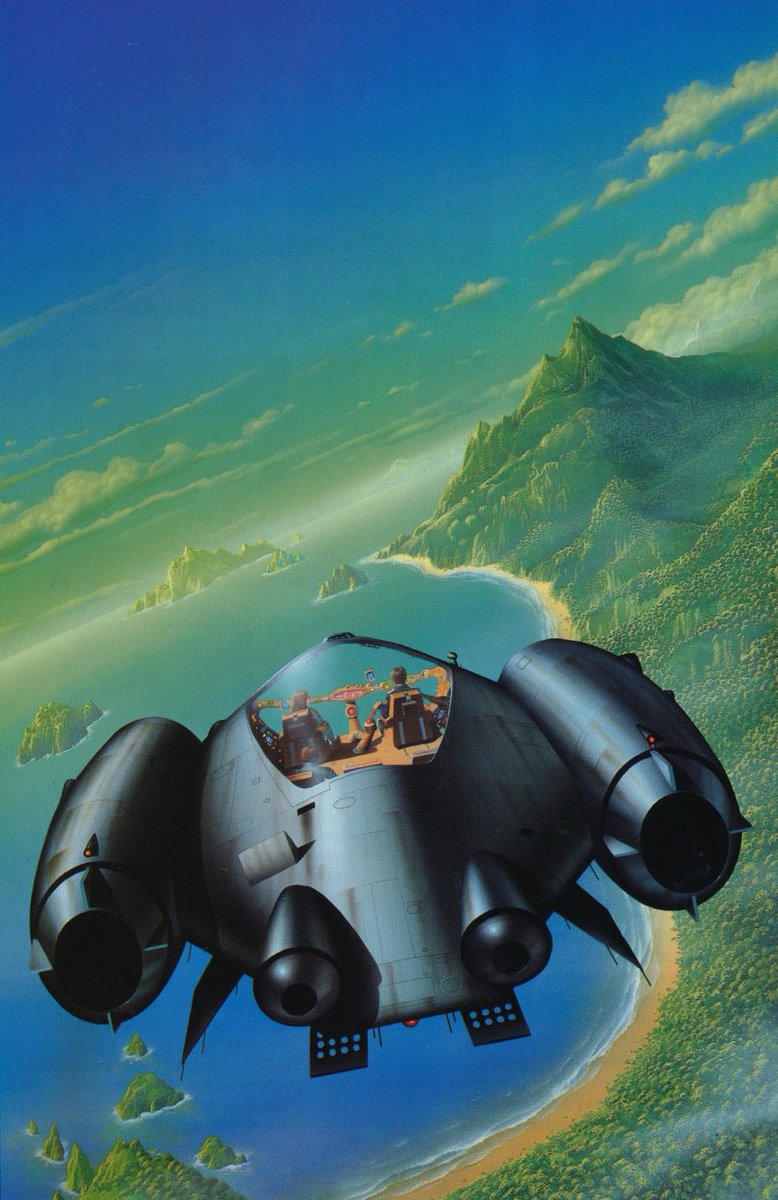 Art by Tim White for ‘A Better Mantrap’ by Bob Shaw (1984 Panther edition)