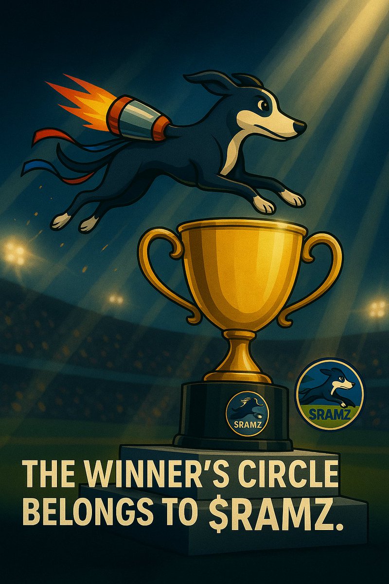 RamseySol6's tweet photo. 🏆 The winner’s circle isn’t for everyone…
But Ramsey was born to take it.

Fastest meme. Fastest gains.
$RAMZ 💨⚡

#RAMZ #Solana #FastestMemeOnSolana https://t.co/IHyWfcZRpS