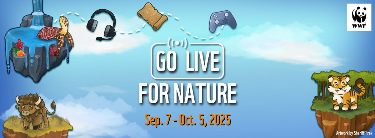 We’re halfway through #GoLiveForNature2025 🌍 Fundraisers are already making a difference 💚 
Your digital adventures run on the real world, keep streaming, sharing, and showing up for nature. 
Together, we’ll take down the planet’s toughest bosses! 🌟