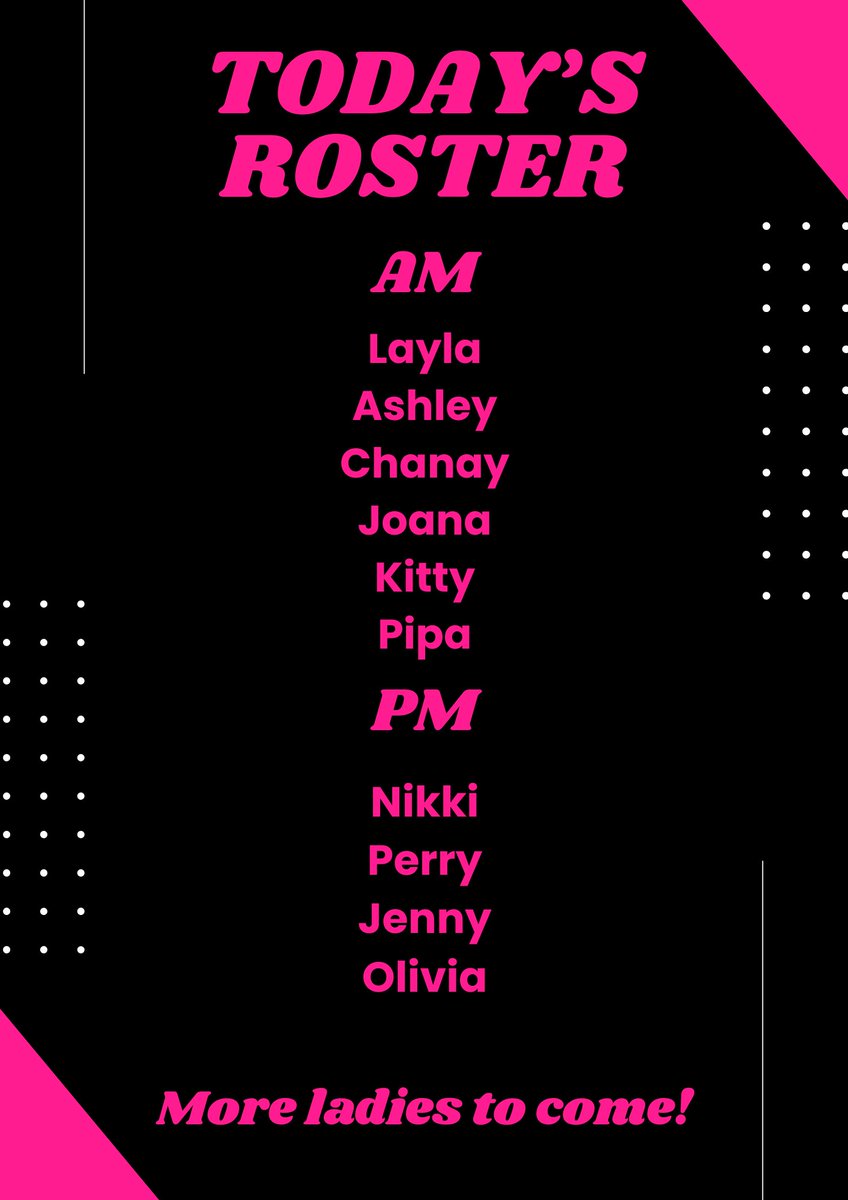 My_AlibiBrothel's tweet photo. Mondays don’t have to drag 🌙✨ The new roster just dropped and the week kicks off with fresh faces + bold vibes 🔥 Who’s ready to make Monday the new favorite night? 👀🚀
#MondayVibes #RosterUpdate #PMVibes #MondayMood #FreshEnergy #GoodVibesOnly #StayTuned #NightFlow #LetsGo https://t.co/I8HjjfrMT1
