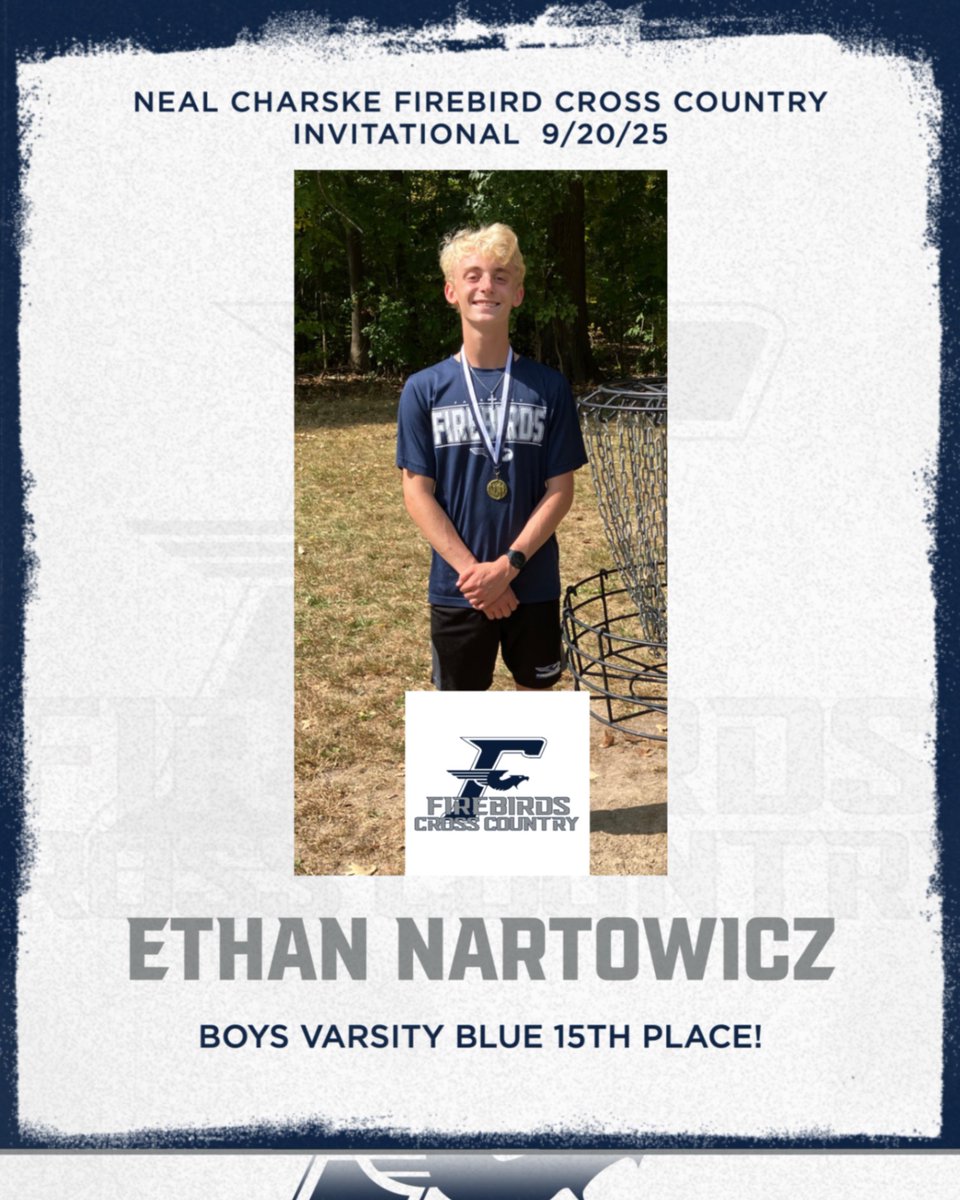 The 43rd Annual Neal Charske Firebird Invitational was yesterday! The Fairmont top guy runner earned his medal with a top 20 finish in a competitive field!