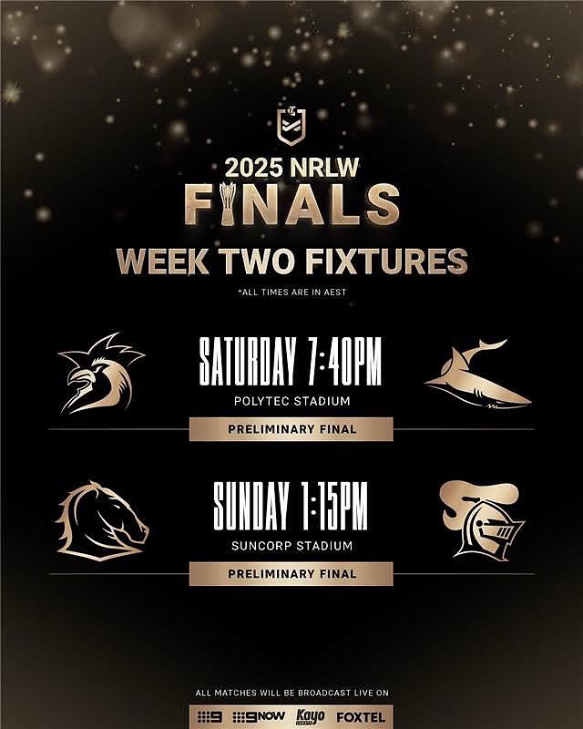 NRLW PRELIM FINAL TICKETS ON SALE TODAY! 🤩

Get ready folks: tickets to the <a href="/NRLWomens/">NRLW</a> Preliminary Final <a href="/sydneyroosters/">Sydney Roosters 🐓</a> v <a href="/cronullasharks/">Cronulla Sharks</a> go on sale at 1pm to Club Members and 4pm to General Public!
Tickets via <a href="/Ticketek_AU/">Ticketek Australia</a> 
🟥⬜️🟦