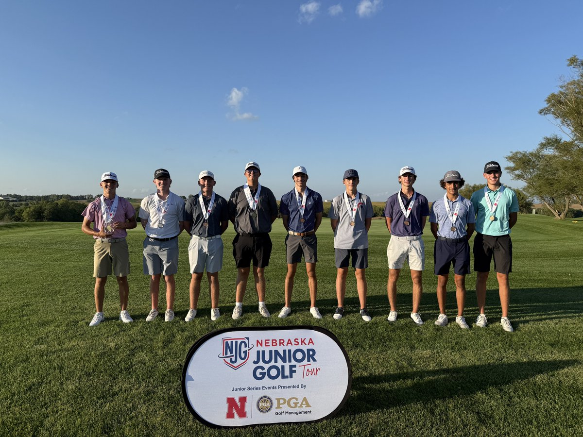 NebJuniorGolf's tweet photo. Quite the leaderboard to start off our 2025 Fall Junior Series! 🔥 

Waco’s @J_hinze26 leads the way with nine players firing rounds in red figures. 👏 

Final Leaderboards 📲 https://t.co/0qNIRQE0jF

@UNLPGM | #FallSeries https://t.co/633CFuiDde
