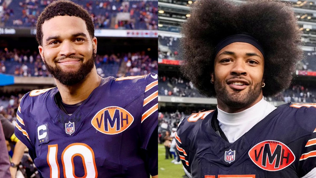 bearsnetwork_'s tweet photo. The league leader in passing touchdowns: Caleb Williams

The league leader in receiving touchdowns: Rome Odunze

The future is here 🔥🌟 https://t.co/BoP8GYqKzH