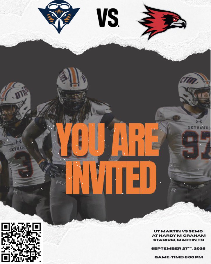 Thank for the invite! <a href="/CoachLeno_UTM/">Lenon James Jr.</a> <a href="/UTM_FOOTBALL/">UT Martin Football</a>