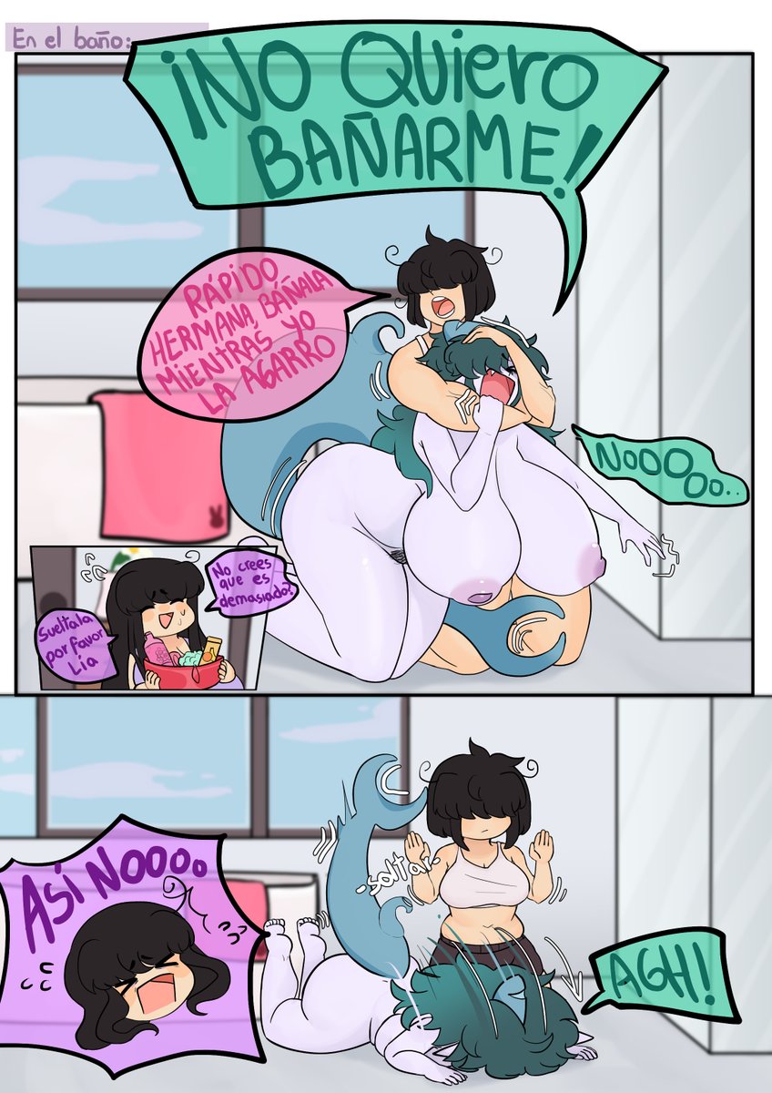 Hora del baño🚿🦈

Comisión para <a href="/DenkiFumikage/">Xona</a> Gracias por comisionarme :3