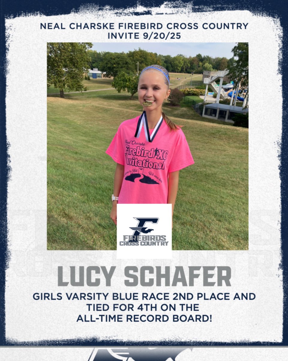 Another fun race day and result for the top girl runner for Fairmont at the home meet with her 2nd place finish and a big move up the all-time record board!