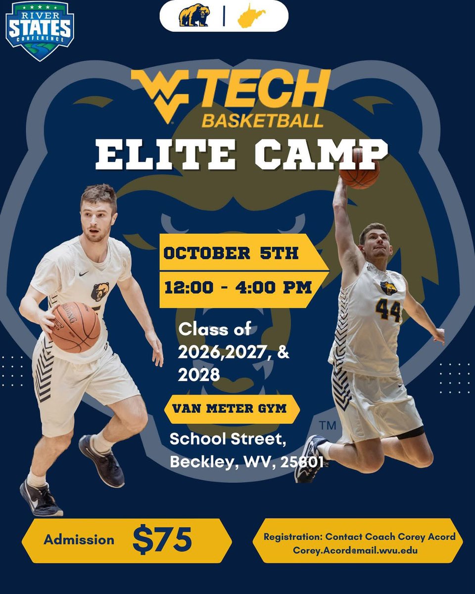 Thank you <a href="/CoachC_Acord/">Corey Acord</a> and <a href="/Bjackson80/">Benitez (Tez) Jackson</a> for your invite to the elite camp happening in October!

<a href="/BlueChipsNation/">BlueChips Nation Hoops</a> <a href="/PrepHoops_WV/">PrepHoopsWV</a> 
<a href="/OllyReedSports/">Olly Reed Sports LLC</a> <a href="/KevinMoses38/">Kevin Moses LLC</a>