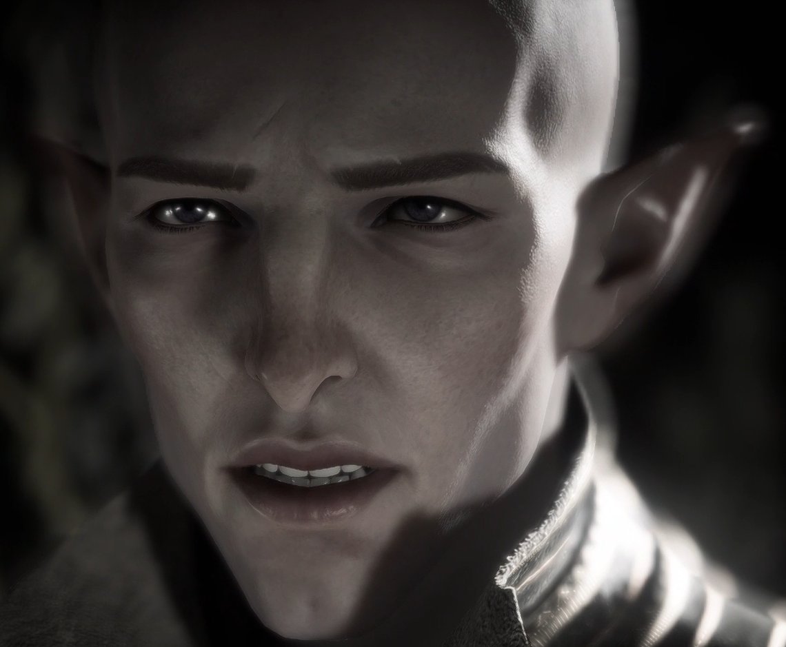 things that drive me insane: 

Solas' subtle expression changes where you see the EXACT moment he realizes Rook doesn't know Varric died
LOOK AT HIS FUCKING EYES-