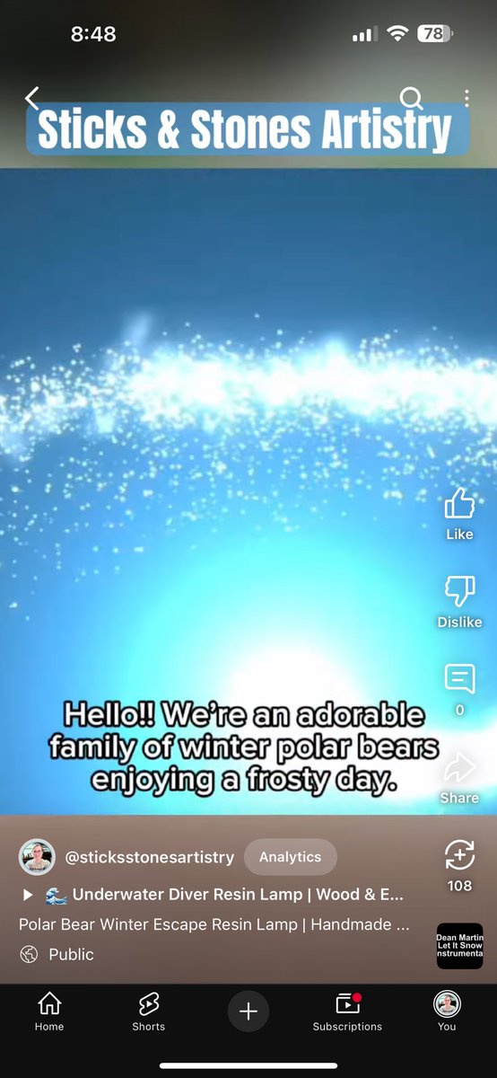 Polar Bear Winter Escape Resin Lamp | Handmade Winter Decor #winter #pol... youtube.com/shorts/upWlDm3… via <a href="/YouTube/">YouTube</a>