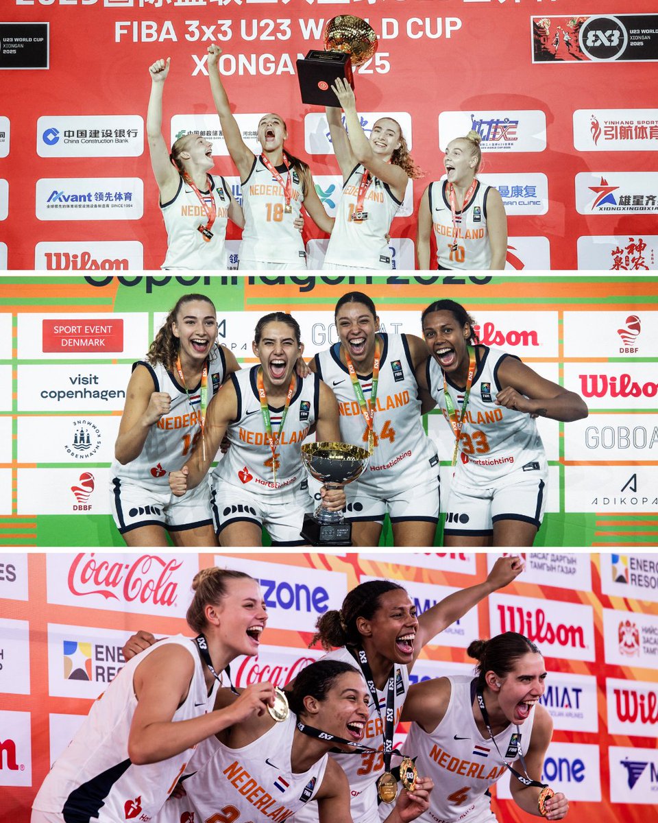 3x3 World Cup ✅
3x3 Europe Cup ✅
3x3 U23 World Cup ✅

DUTCH. DOMINATION! 🇳🇱🏆🏆🏆

#3x3Basketball