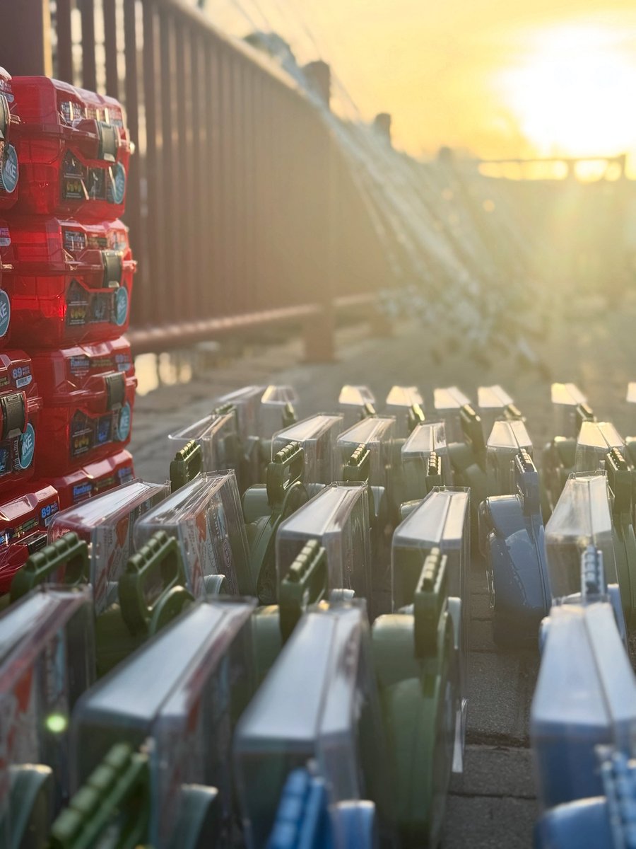 A stack of <a href="/flambeauout/">Flambeau Outdoors</a> ready for the next group of kids getting ready to do some fishing! #HookEmEarly