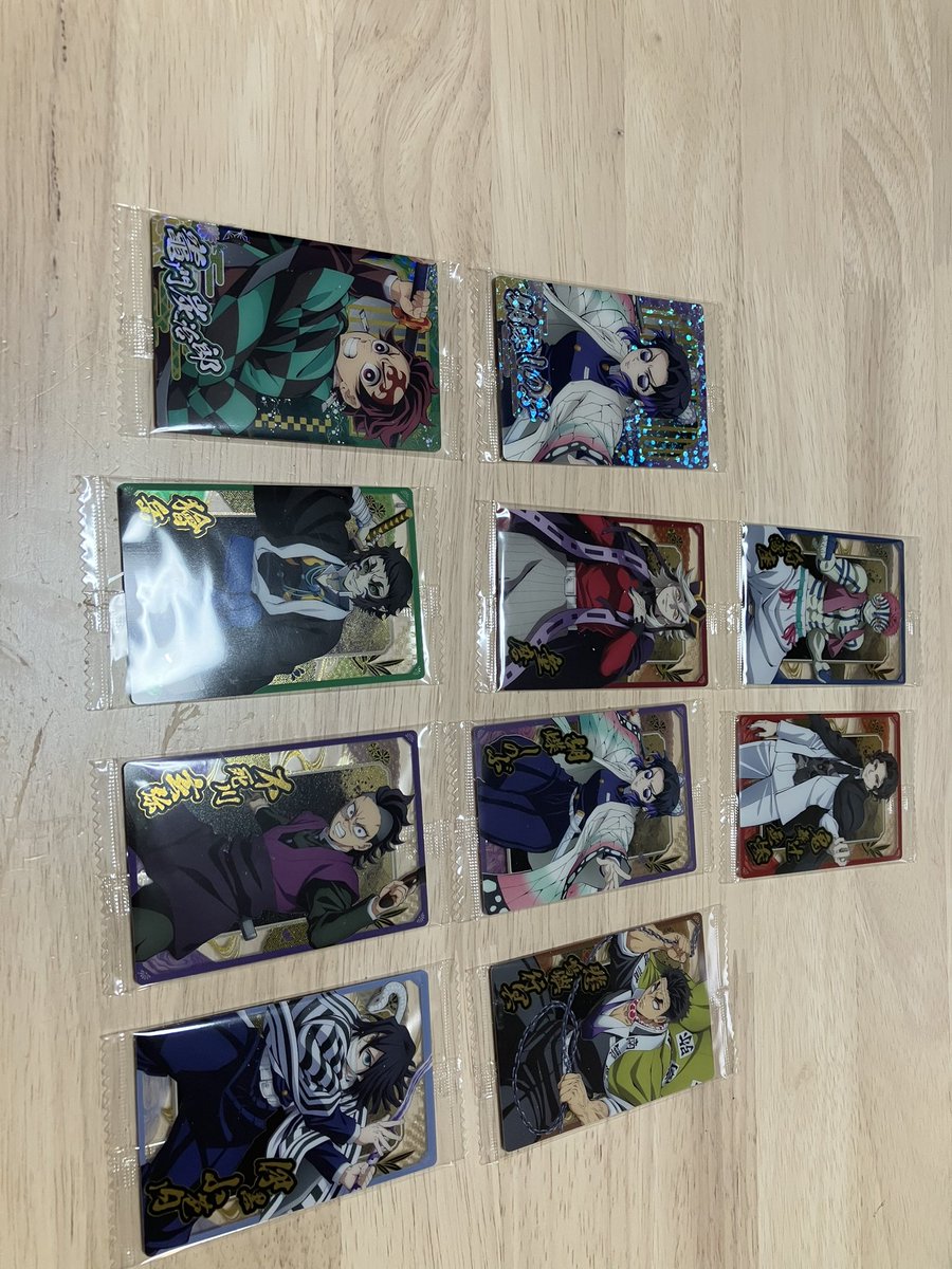 【交換】鬼滅の刃  ウエハース 10 

譲）　画像のもの

求）　ノーマル、レア義勇
　　　ノーマル　無一郎
郵送希望です。
よろしくお願い致します！